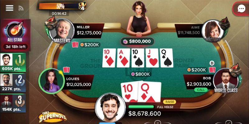 Chiêm ngưỡng tính hấp dẫn của poker heat 